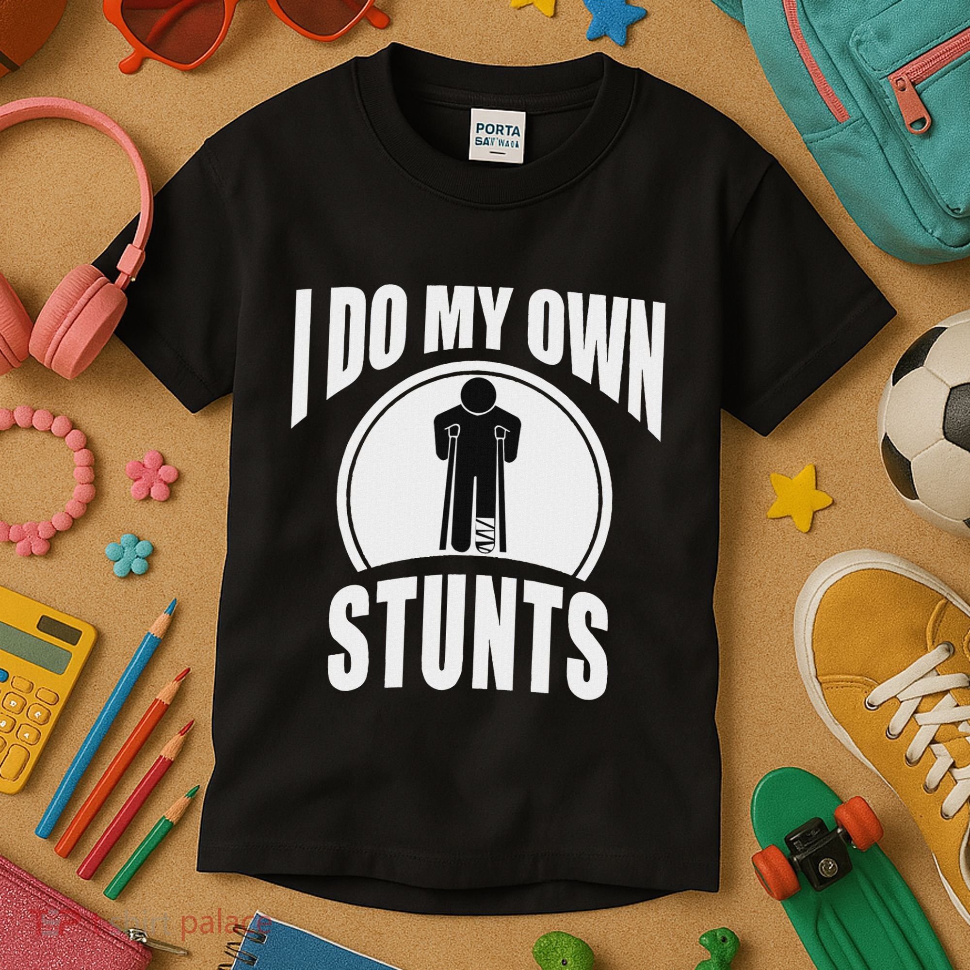Broken Leg Injury Ankle Knee Funny Get Well Soon Gift Kids T-Shirt