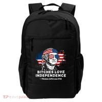 Bitches Love Independence Funny Founding Fathers 4th Of July Backpack thumb 0