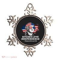 Bitches Love Independence Funny Founding Fathers 4th Of July Ornament thumb 0