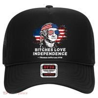 Bitches Love Independence Funny Founding Fathers 4th Of July Hat thumb 0