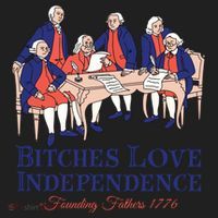 Bitches Love Independence 4th Of July Women's Sweatshirt thumb 2