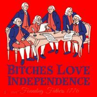 Bitches Love Independence 4th Of July Santa Hat thumb 1