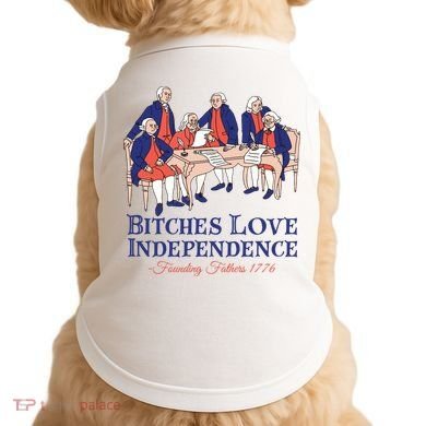 Bitches Love Independence 4th Of July Doggie Tank