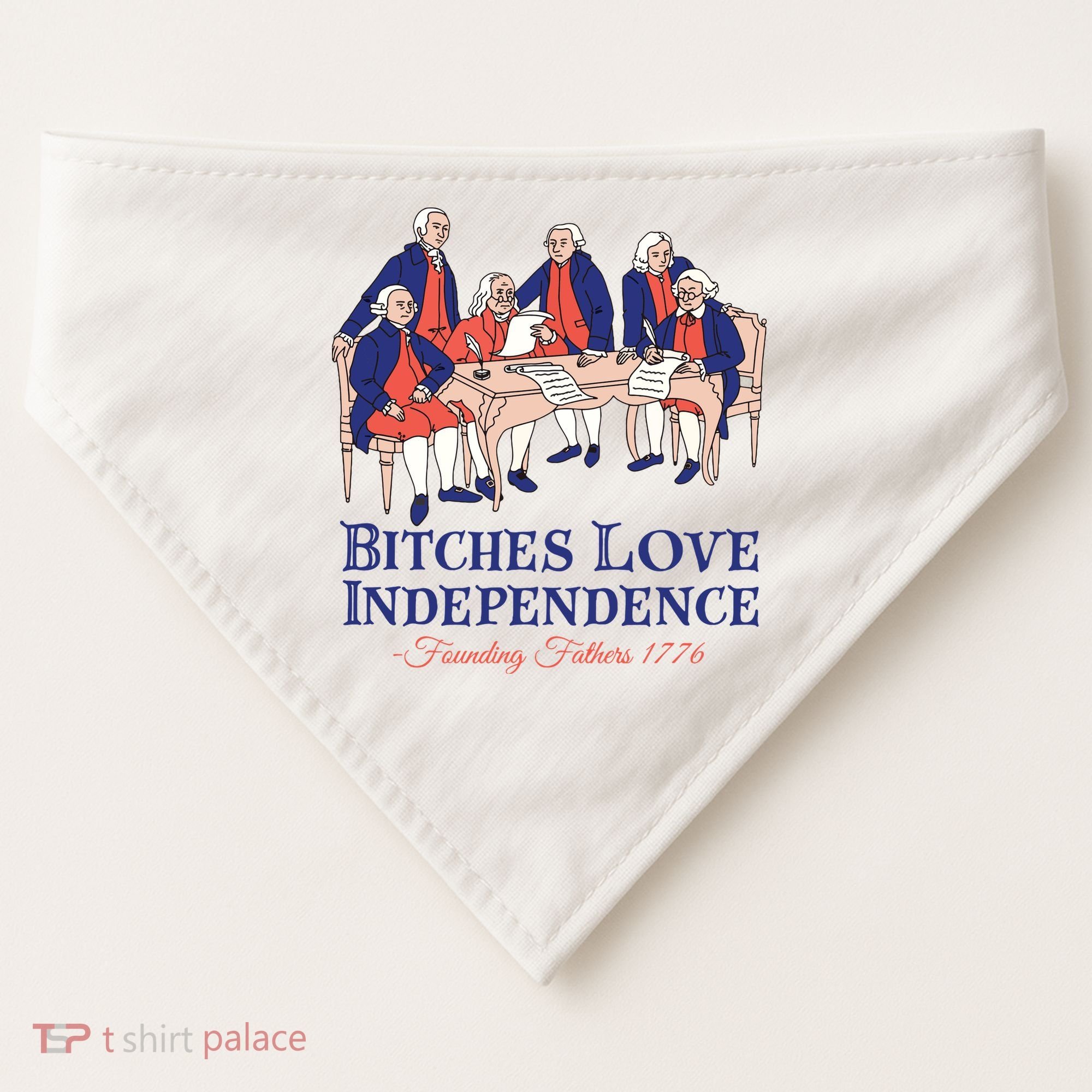 Bitches Love Independence 4th Of July USA-Made Doggie Bandana