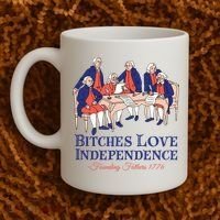 Bitches Love Independence 4th Of July Coffee Mug thumb 2