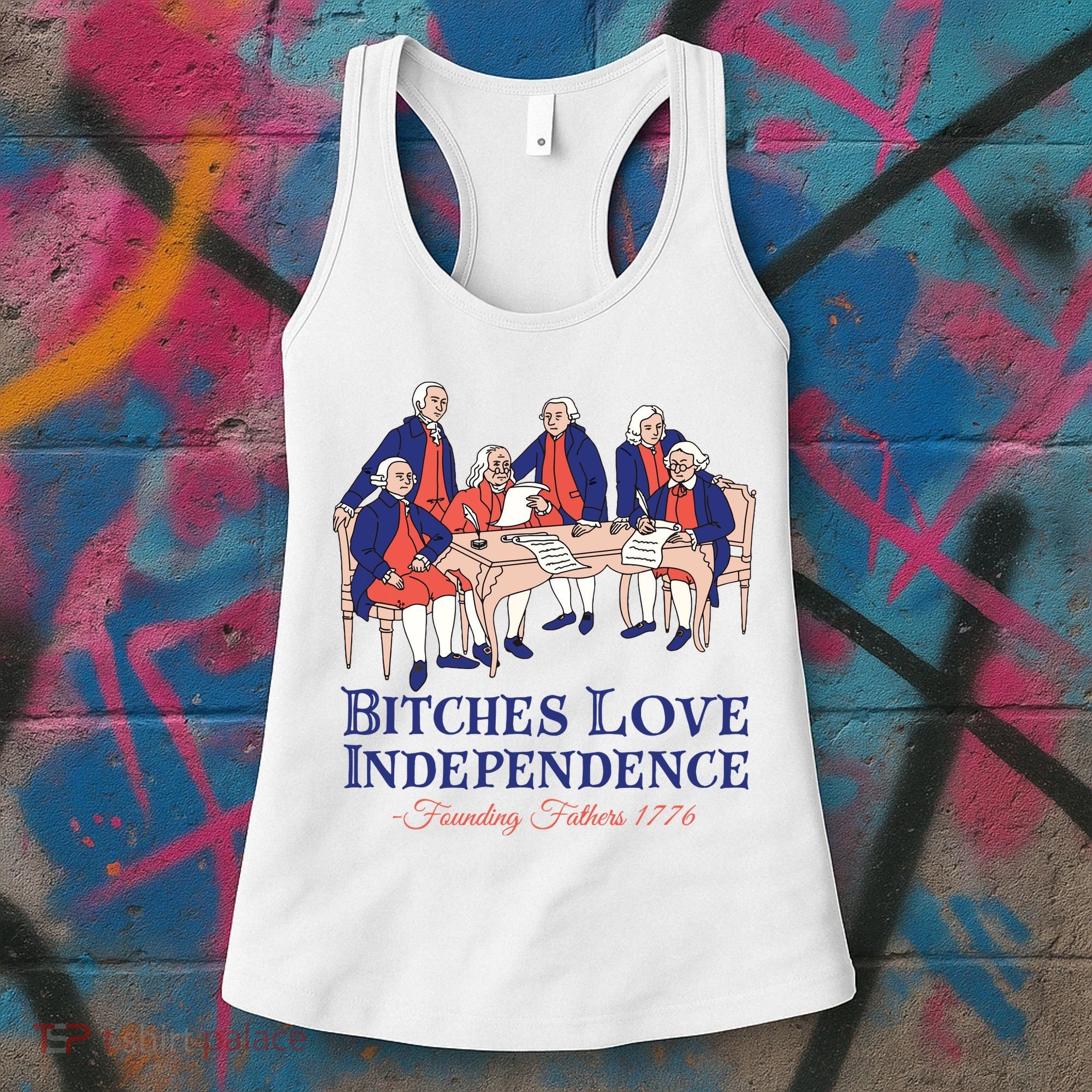 Bitches Love Independence 4th Of July Women's Tank Top