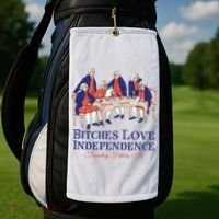 Bitches Love Independence 4th Of July Golf Towel thumb 2