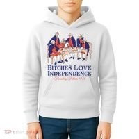 Bitches Love Independence 4th Of July Kids Hoodie thumb 4