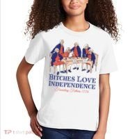 Bitches Love Independence 4th Of July Kids T-Shirt thumb 2