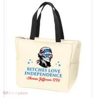 Bitches Love Independence Thomas Jefferson Founding Tote Bag thumb 3