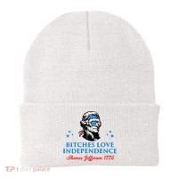 Bitches Love Independence Thomas Jefferson Founding Beanie thumb 0