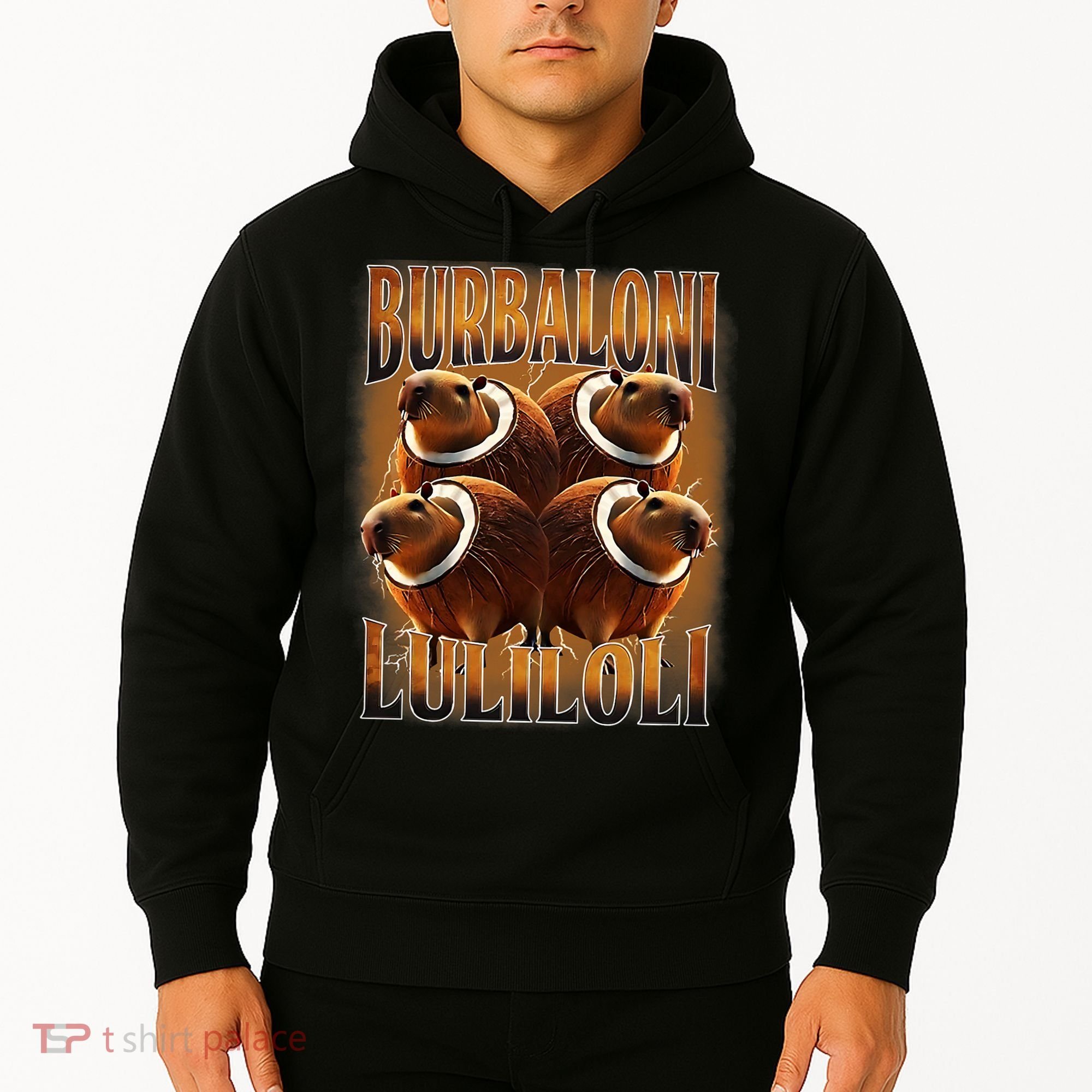 Burbaloni Luliloli Italian Brain Rot Capybara Meme Hoodie