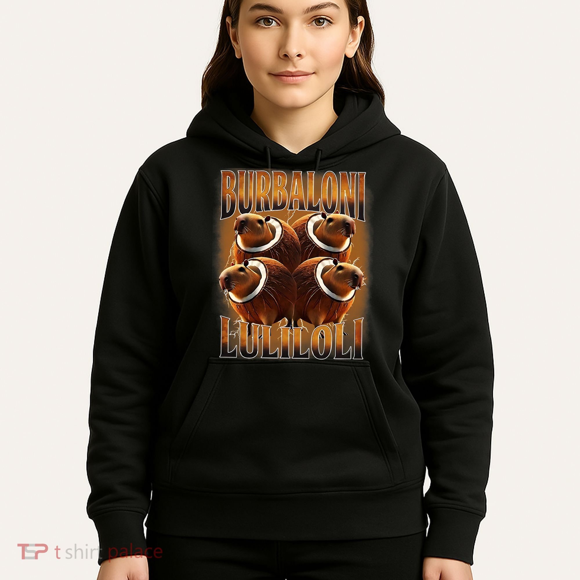 Burbaloni Luliloli Italian Brain Rot Capybara Meme Hoodie
