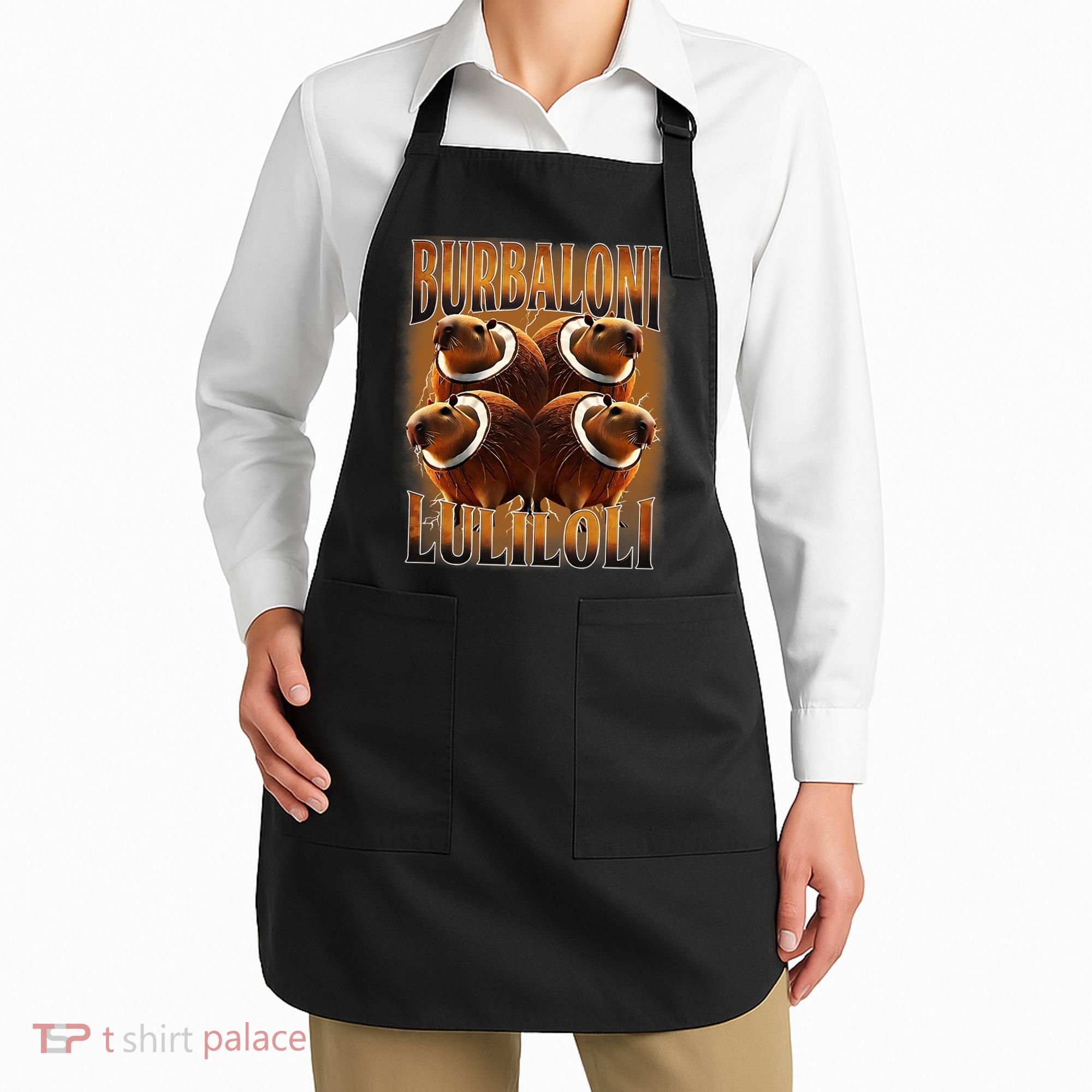 Burbaloni Luliloli Italian Brain Rot Capybara Meme Apron