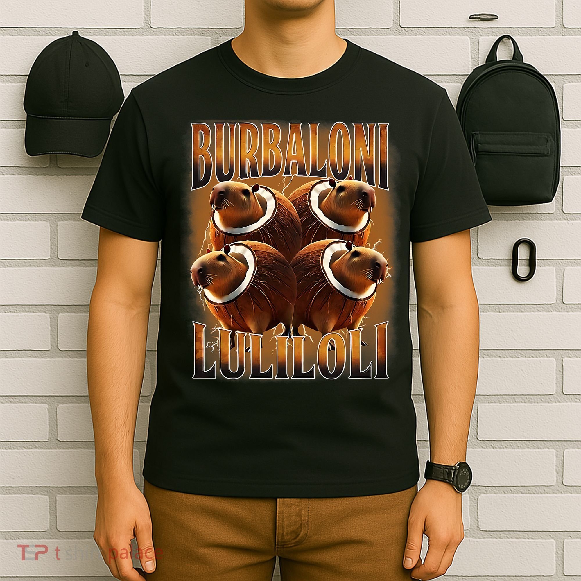 Burbaloni Luliloli Italian Brain Rot Capybara Meme T-Shirt