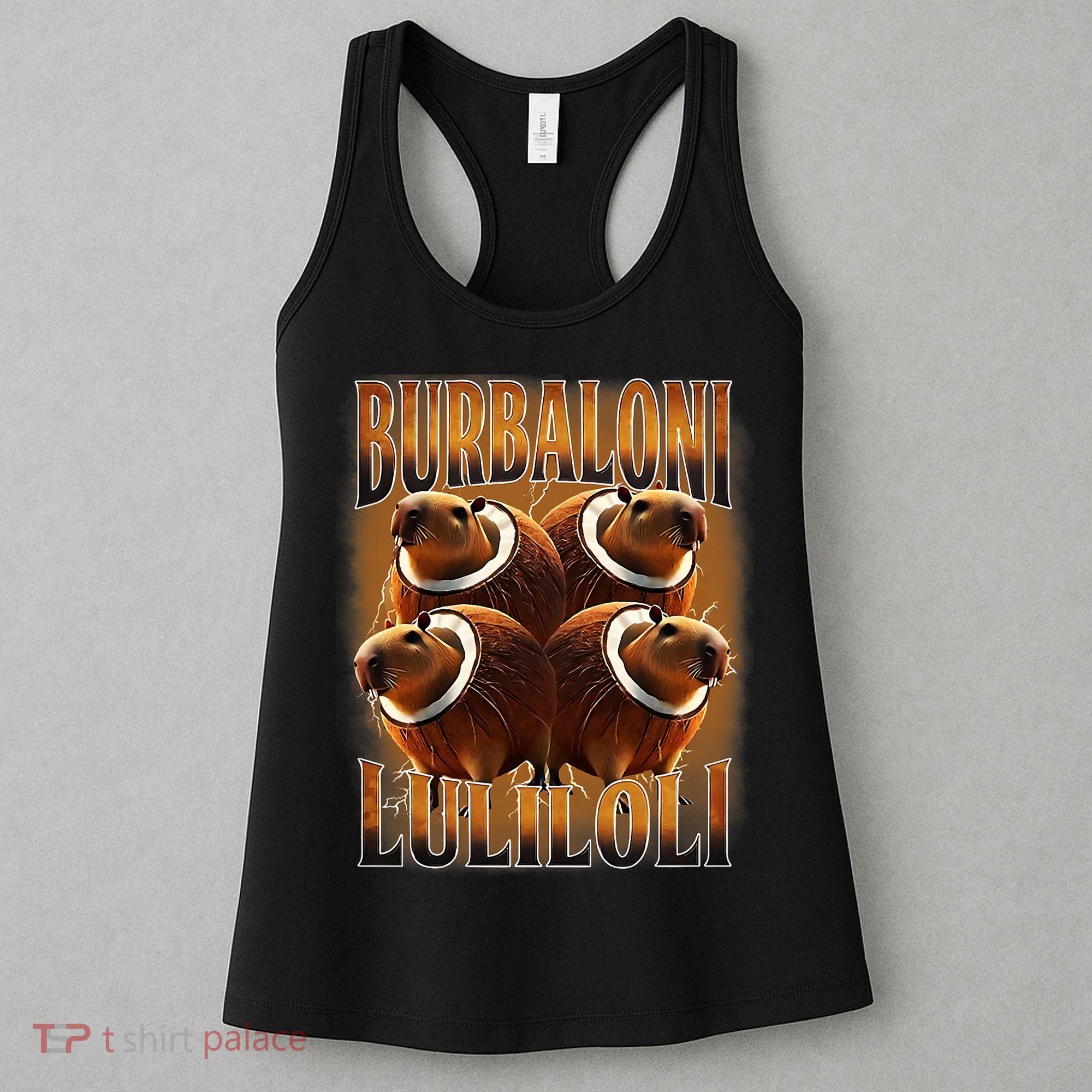 Burbaloni Luliloli Italian Brain Rot Capybara Meme Women's Tank Top