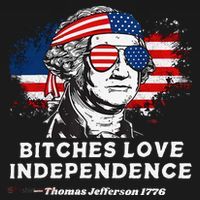 Bitches Love Independence Funny Founding Fathers 4th Of July Gift Bucket Hat thumb 4