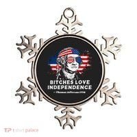 Bitches Love Independence Funny Founding Fathers 4th Of July Gift Ornament thumb 0