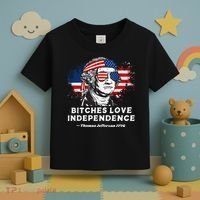 Bitches Love Independence Funny Founding Fathers 4th Of July Gift Toddler T-Shirt thumb 3