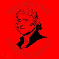 Bitches Love Independence Thomas Jefferson Funny 4th Of July Santa Hat thumb 1