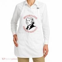 Bitches Love Independence Thomas Jefferson Funny 4th Of July Apron thumb 2