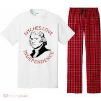 Bitches Love Independence Thomas Jefferson Funny 4th Of July Pajama Set thumb 0