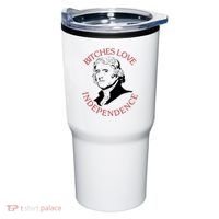 Bitches Love Independence Thomas Jefferson Funny 4th Of July Tumbler thumb 0