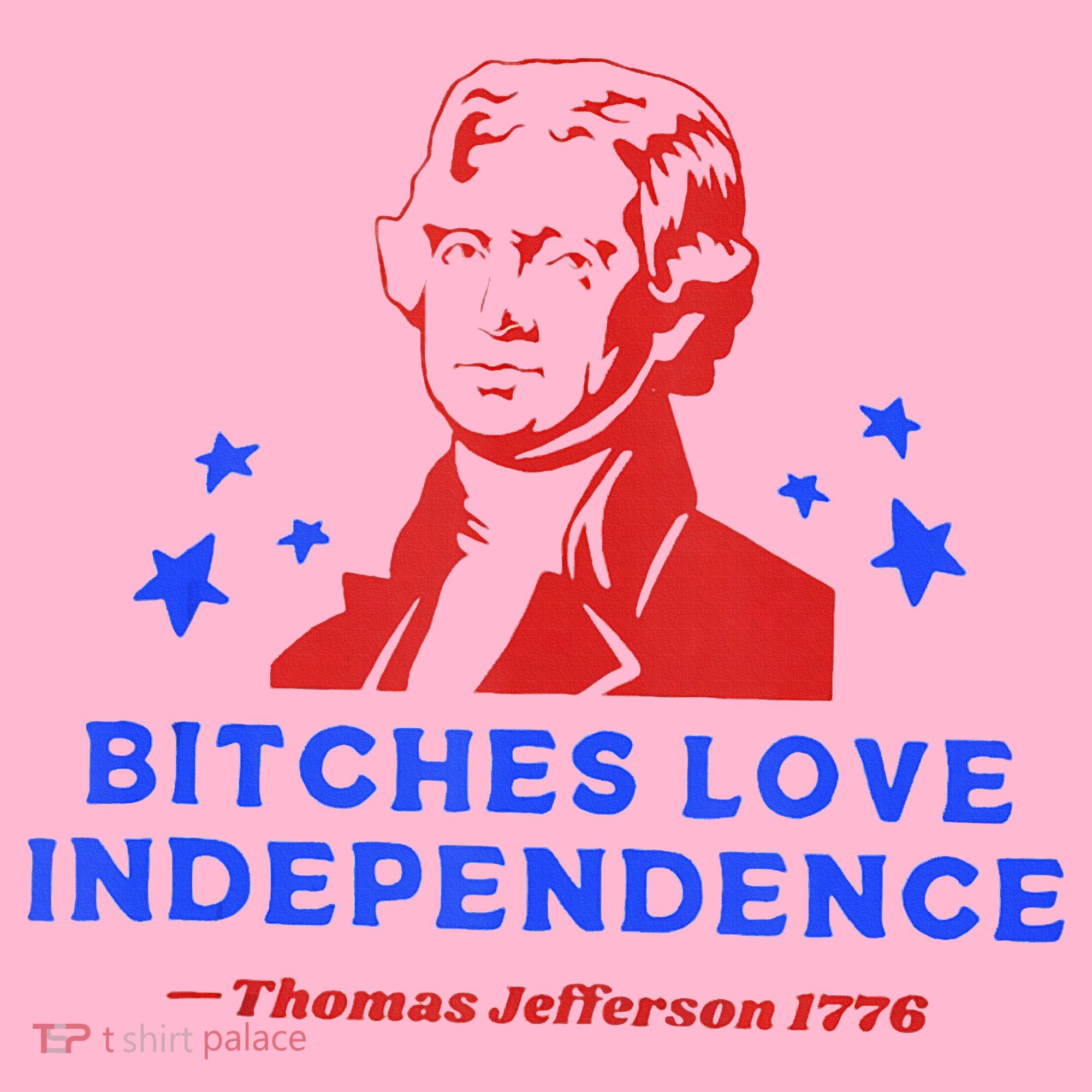 Bitches Love Independence Funny Founding Fathers 4th Of July Coaster