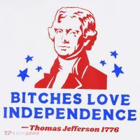 Bitches Love Independence Funny Founding Fathers 4th Of July Kids Hoodie thumb 5