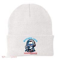 Bitches Love Independence Funny 4th Of July Thomas Jefferson Beanie thumb 0