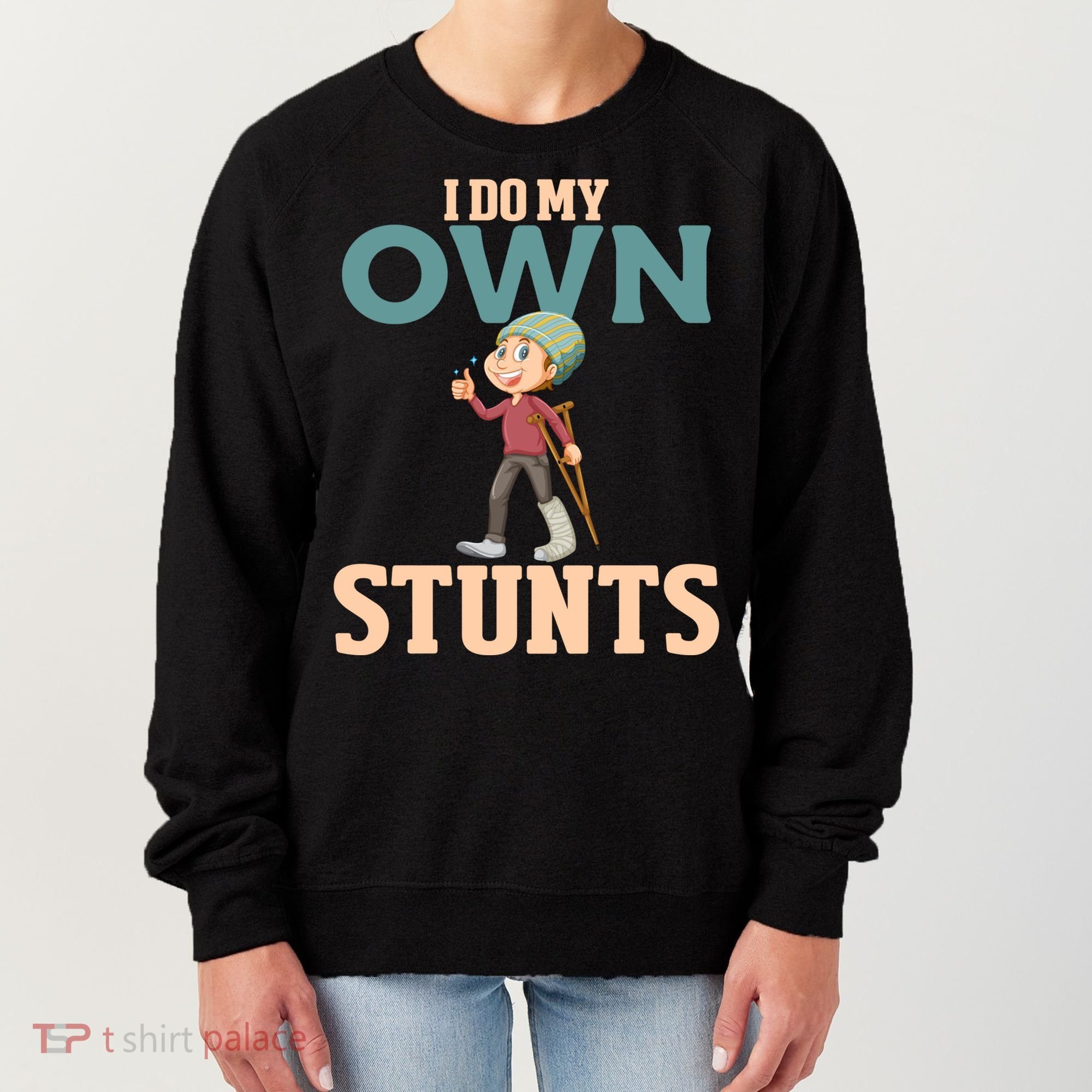 Broken Leg Injury Ankle Knee Funny Get Well Soon Gift Women's Sweatshirt