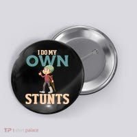 Broken Leg Injury Ankle Knee Funny Get Well Soon Gift Button thumb 0