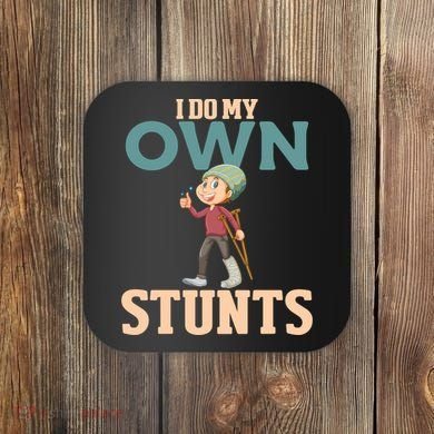 Broken Leg Injury Ankle Knee Funny Get Well Soon Gift Coaster