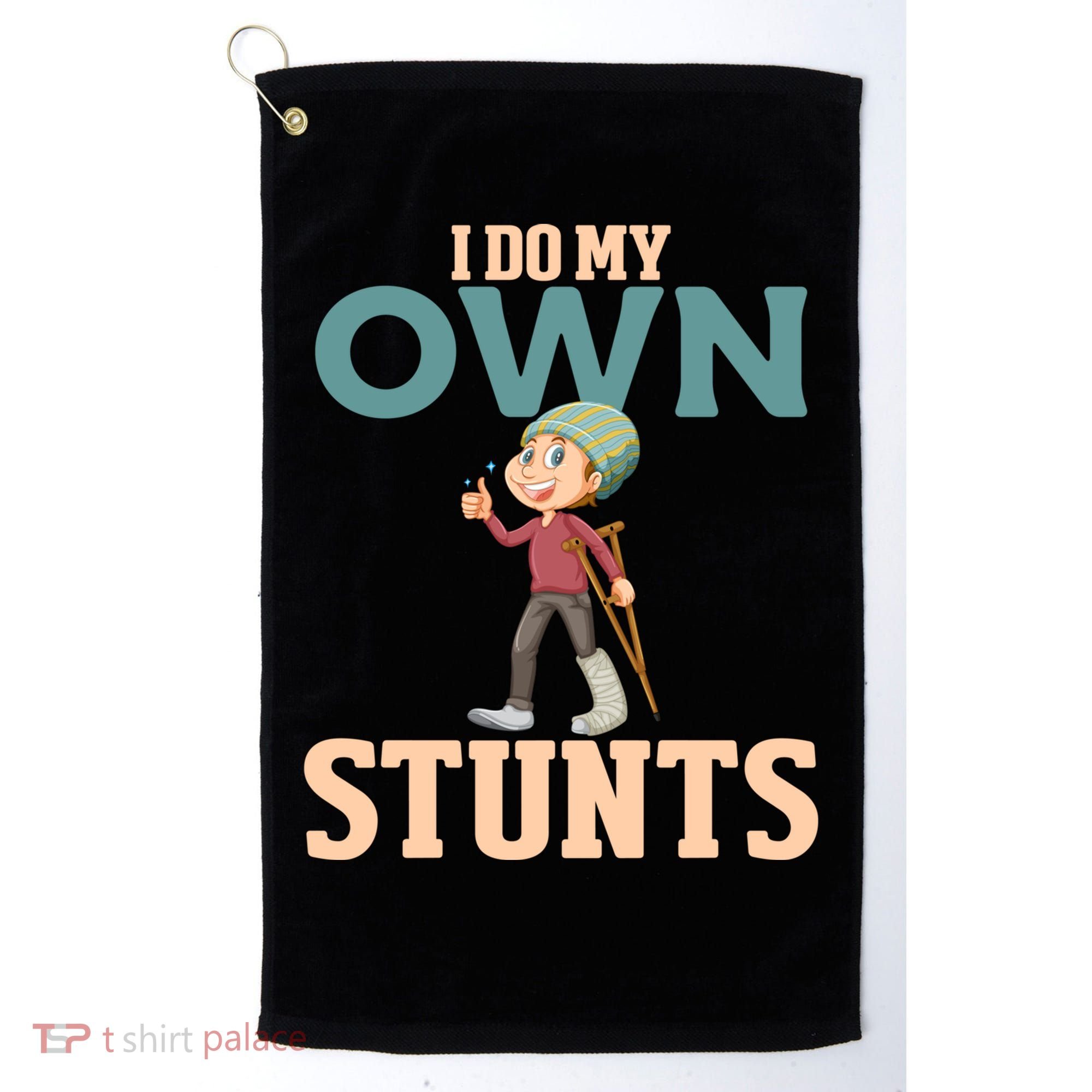 Broken Leg Injury Ankle Knee Funny Get Well Soon Gift Golf Towel