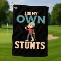 Broken Leg Injury Ankle Knee Funny Get Well Soon Gift Golf Towel thumb 1