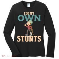 Broken Leg Injury Ankle Knee Funny Get Well Soon Gift Women's Long Sleeve Shirt thumb 0
