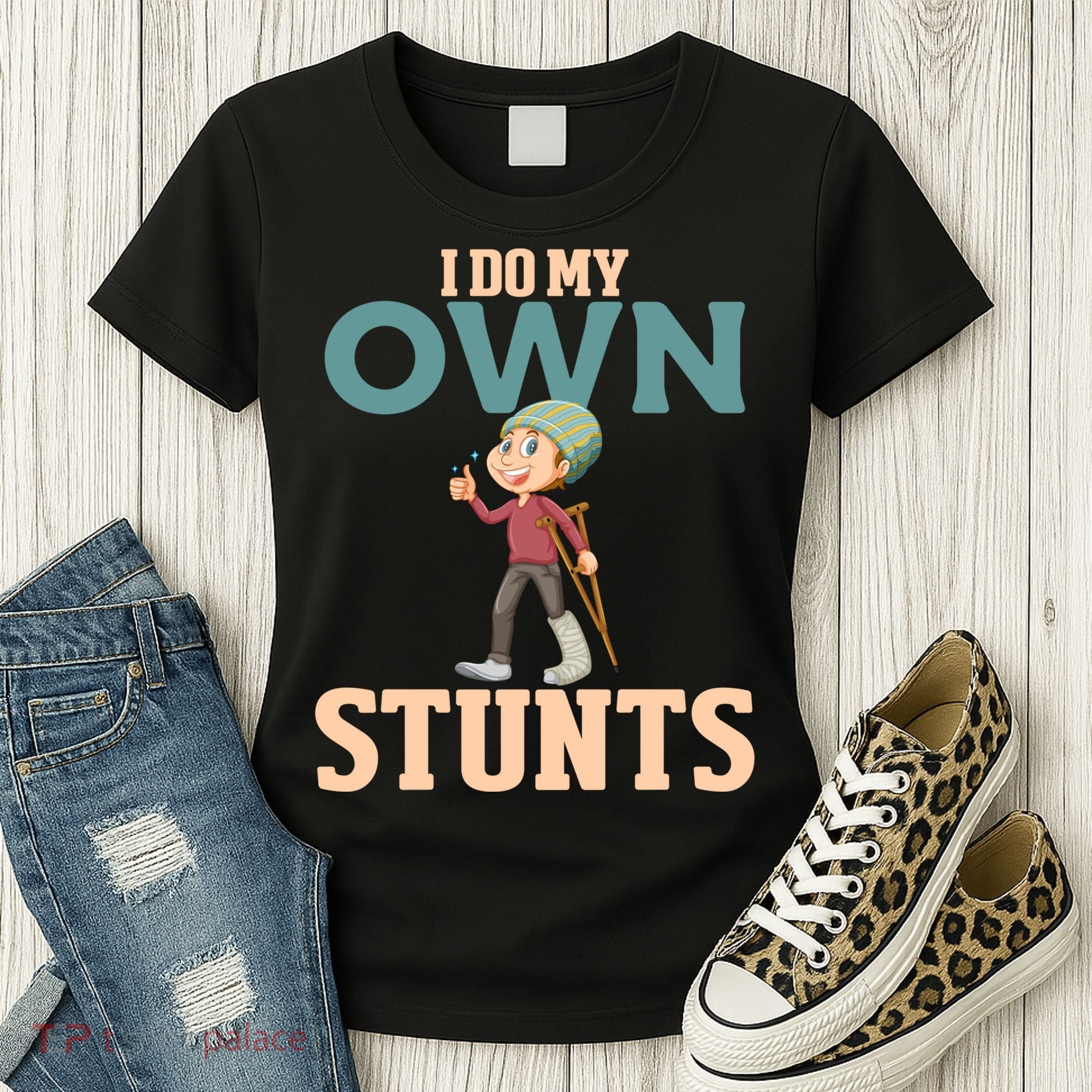 Broken Leg Injury Ankle Knee Funny Get Well Soon Gift Women's T-Shirt