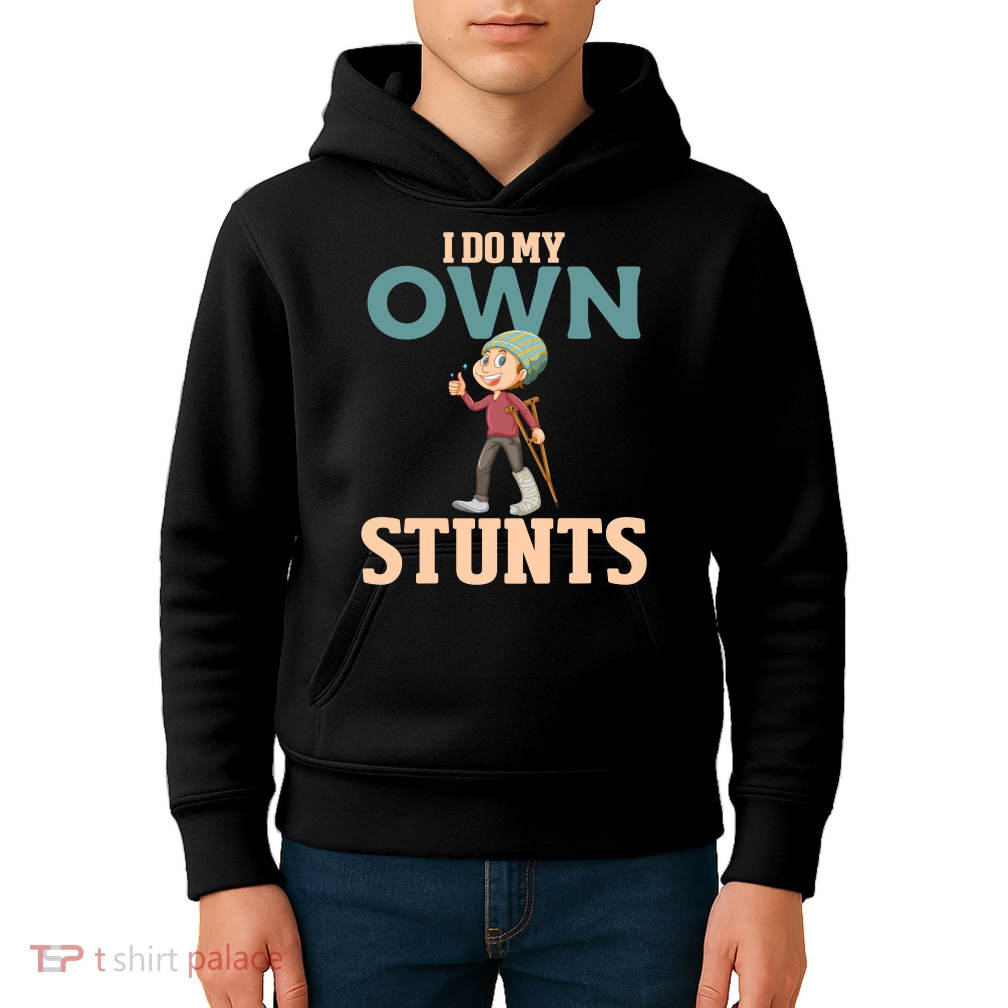 Broken Leg Injury Ankle Knee Funny Get Well Soon Gift Kids Hoodie