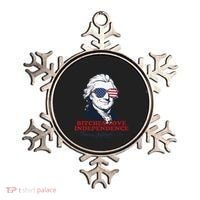 Bitches Love Independence Funny Patriotic Thomas Jefferson Ornament thumb 0