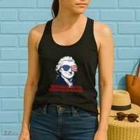 Bitches Love Independence Funny Patriotic Thomas Jefferson Women's Tank Top thumb 2
