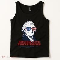 Bitches Love Independence Funny Patriotic Thomas Jefferson Tank Top thumb 2