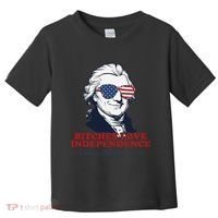 Bitches Love Independence Funny Patriotic Thomas Jefferson Toddler T-Shirt thumb 0