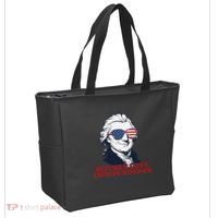 Bitches Love Independence Funny Patriotic Thomas Jefferson Tote Bag thumb 2