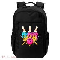 Bowling Lane Ice Cream Drip Home Plate Backpack thumb 0