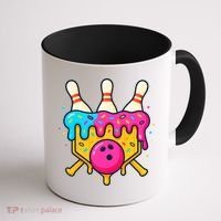 Bowling Lane Ice Cream Drip Home Plate Coffee Mug thumb 1