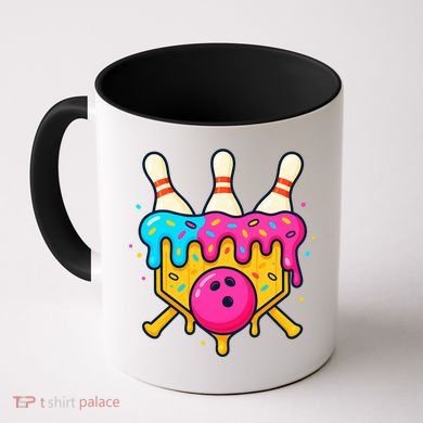 Bowling Lane Ice Cream Drip Home Plate Coffee Mug