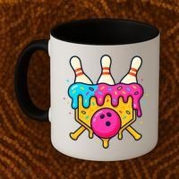 Bowling Lane Ice Cream Drip Home Plate Coffee Mug thumb 2