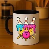Bowling Lane Ice Cream Drip Home Plate Coffee Mug thumb 4