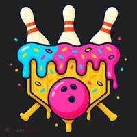 Bowling Lane Ice Cream Drip Home Plate Hat thumb 2