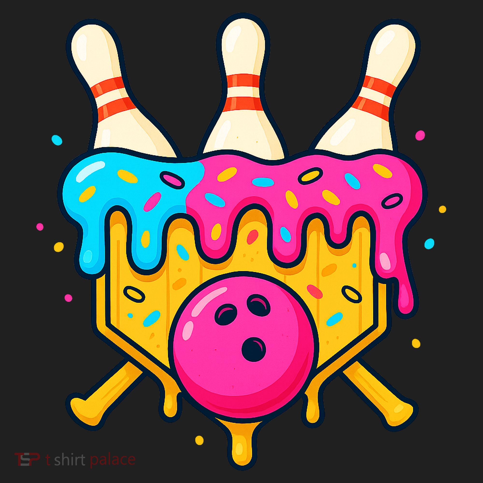 Bowling Lane Ice Cream Drip Home Plate Hat